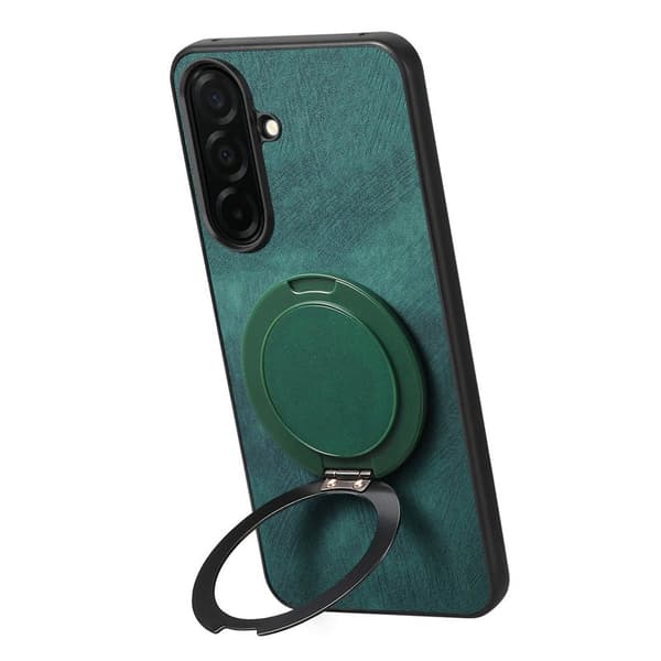 Mobilskal för Samsung Galaxy S26 Plus Konstläder Kickstand - Grön