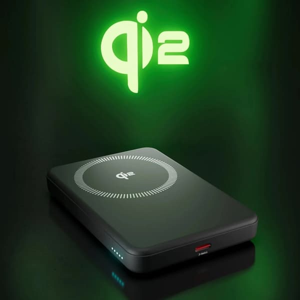 SBS Qi2 MagSafe Powerbank 5000mAh - Sort Svart