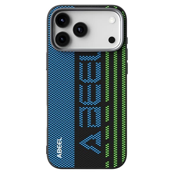 ABEEL Mobilskal till iPhone 17 Pro Max MagSafe PC TPU Läder Svart
