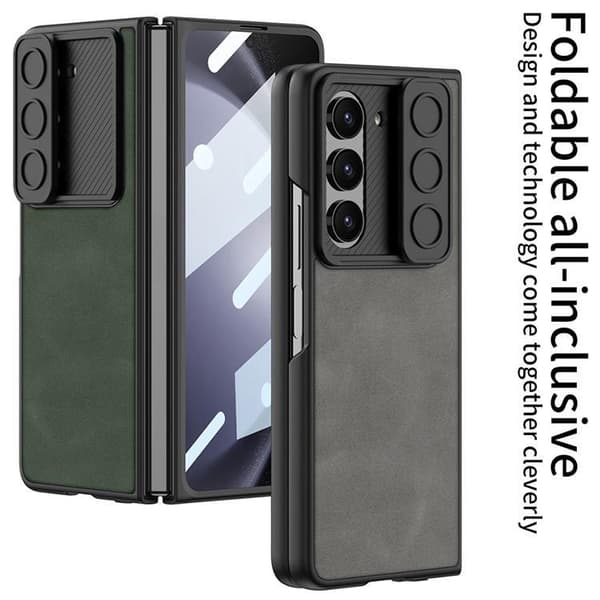 GKK Galaxy Z Fold 5 Mobilskal Slim Anti-Drop - Brun Brun