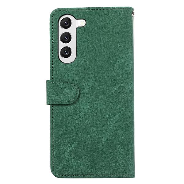 ABEEL Samsung Galaxy S22 5G RFID-Skydd Konstläder Plånboksfodral Grön