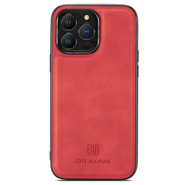 DG.MING M1 Series Mobilskal till iPhone 15 Pro Max med Ställ - Röd