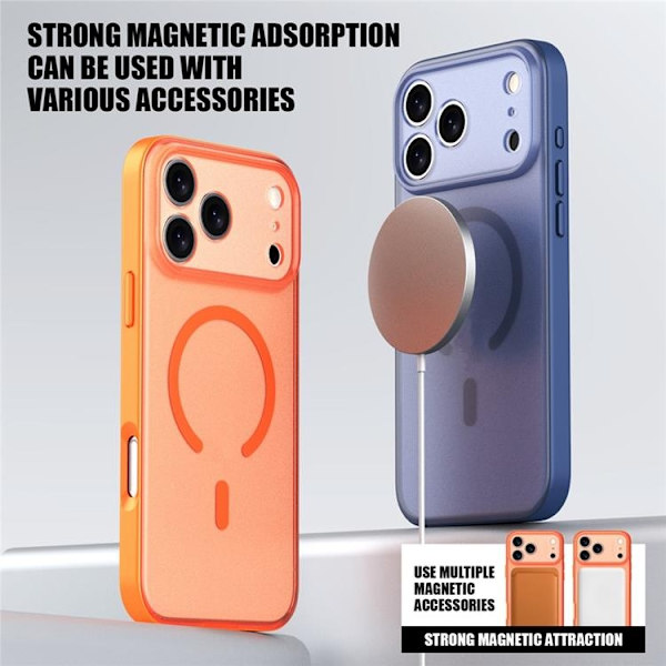 Mobilskal till iPhone 17 Pro Max MagSafe Skin Feel - Grå Grå