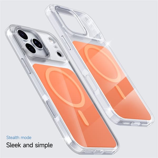 Mobilskal till iPhone 17 Pro Max MagSafe TPU Acrylic - Orange Orange