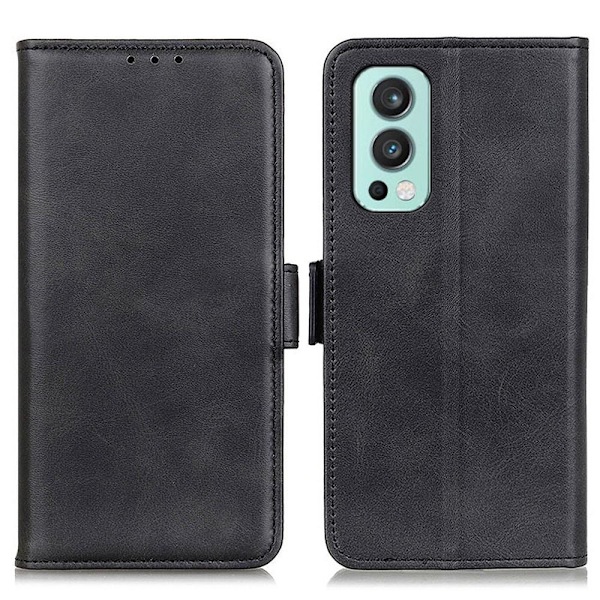 Flip Folio Lompakkokotelo Oneplus Nord 2 5G - Musta Black