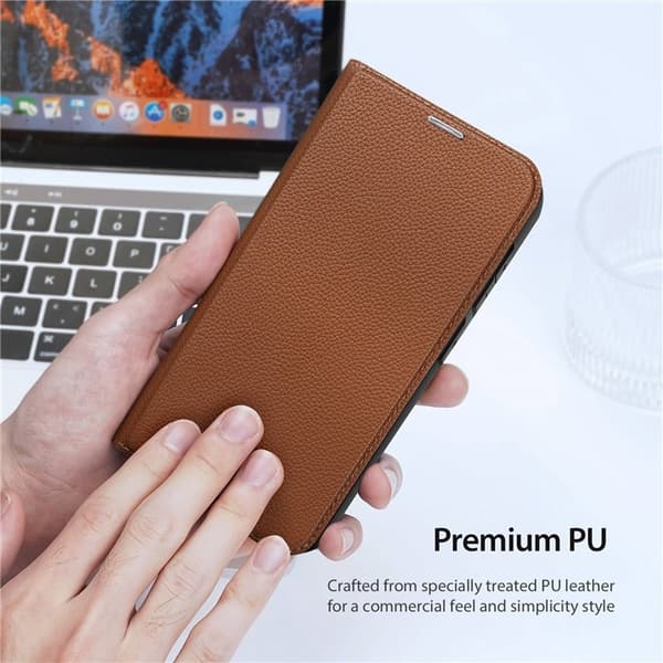 Dux Ducis Galaxy S23 Plus Plånboksfodral Skin X2 Magnetic - Brun Brun