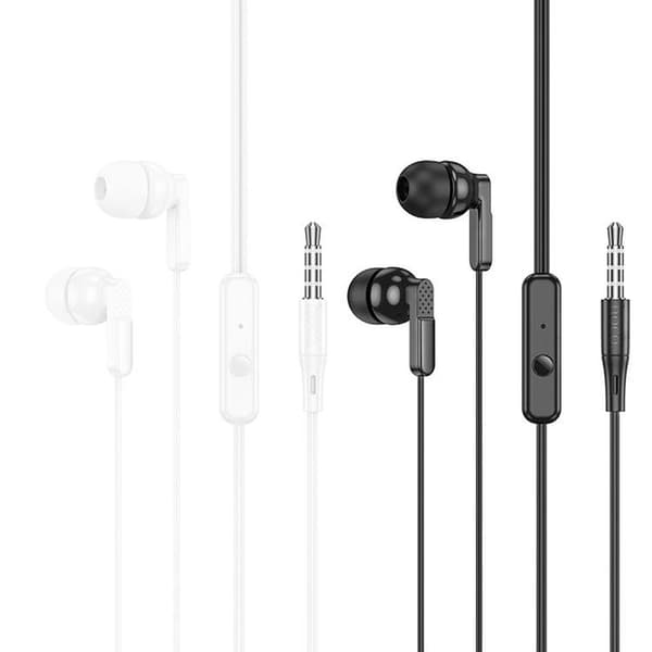 HOCO Kablet Hovedtelefonstik 3,5 mm med Mikrofon M121 Sort Black