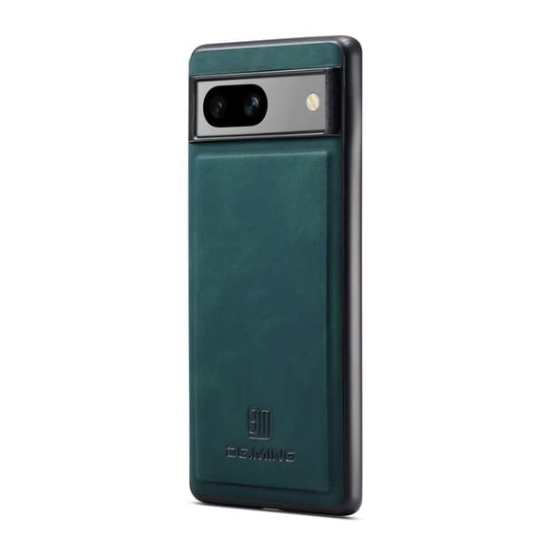 DG.MING Mobilskal till Google Pixel 8a Hybrid PU Läder+PC+TPU Grön