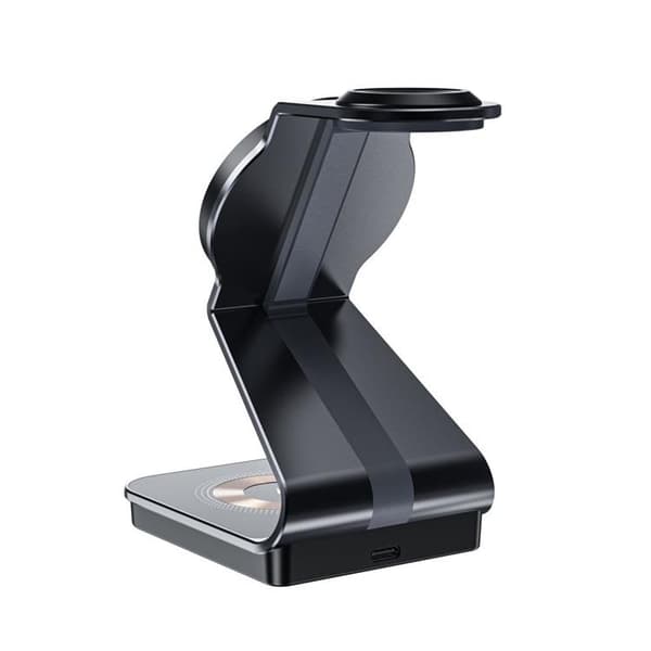 [3in1] Tech-Protect Trådløs oplader iPhone/Apple Watch/AirPods - Svart