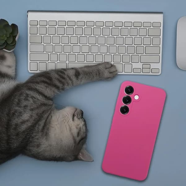 Mobilskal till Galaxy S25 Ultra Magsafe Silikon 2mm - Rosa Rosa