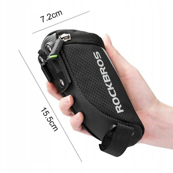 Rockbros Cykeltaske Under Sadel C28 - Sort Svart