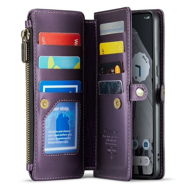 CASEME Plånboksfodral Konstläder till Google Pixel 8 Pro - Lila