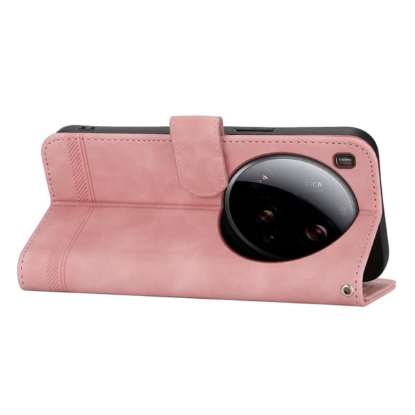 DIERFENG DF-03 för Xiaomi 15 Ultra Plånboksfodral Konstläder - Rosa