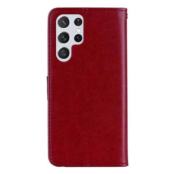 Plånboksfodral för Samsung Galaxy S26 Ultra Konstläder - Röd