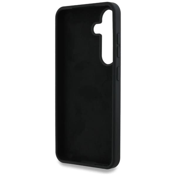 Guess Mobilskal till Galaxy S25 Silikon Big 4G Bottom Script - Svart Svart