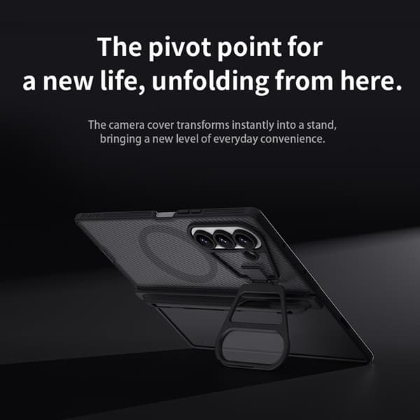 NILLKIN Mobilskal till Galaxy Z Fold 7 MagSafe Stylus CamShield Prop Grå