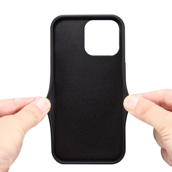 DENIOR Mobilskal till iPhone 16 Pro PU Läder + TPU + PC - Brun