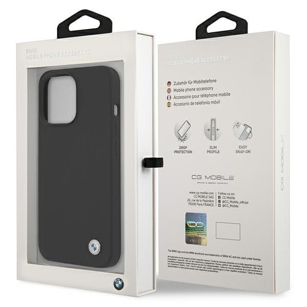 BMW Silicone Signature Cover iPhone 13 / 13 Pro - Sort Black
