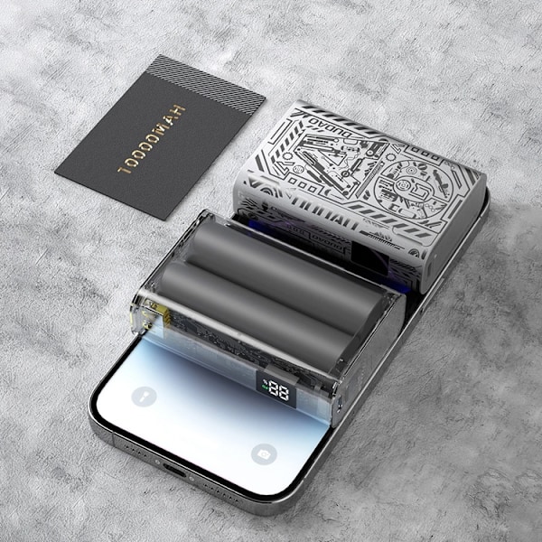 Dudao Powerbank K20 10000mAh 22.5W USB-A/USB-C - Silver