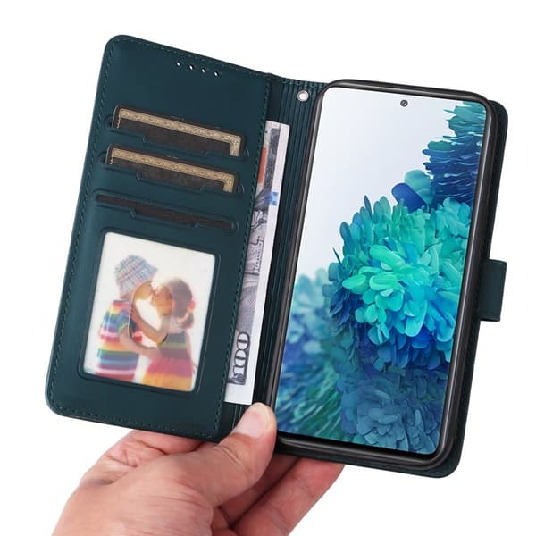 BETOPNICE Samsung Galaxy S20 FE Plånboksfodral Konstläder - Blå