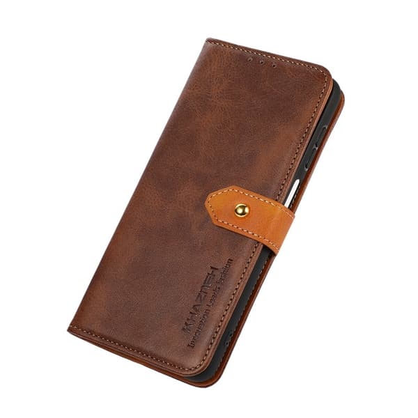 KHAZNEH Xiaomi 17 Pro Max Plånboksfodral Konstläder - Brun