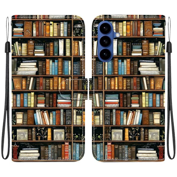 Plånboksfodral för Samsung Galaxy S26 Plus Konstläder Stativ - Bokhylla