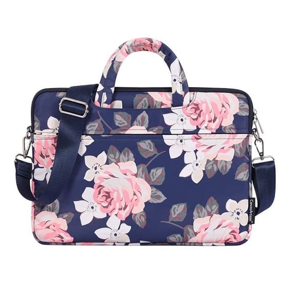 CANVASARTISAN Datorfodral 13" Floral H40-C22 med Axelrem - Blå Blå
