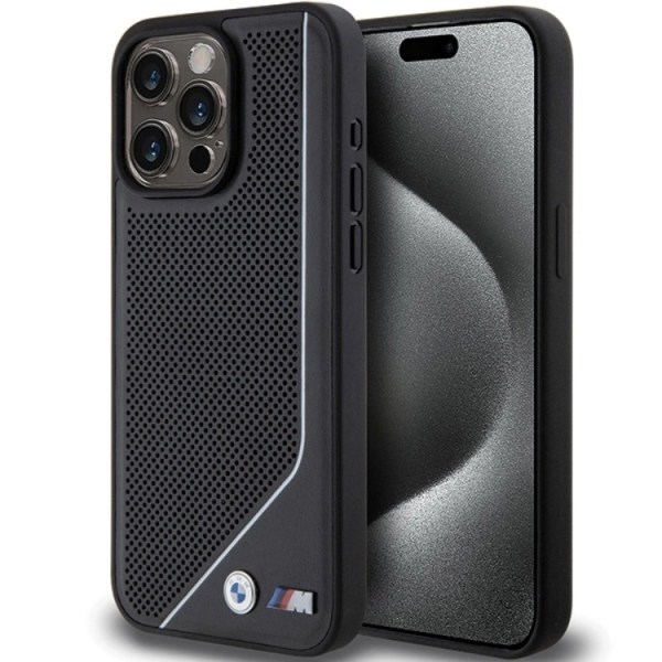 BMW iPhone 15/14/13 Mobilcover Magsafe Perforated Twisted Line