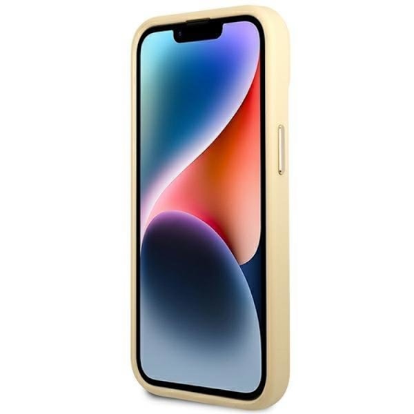 GUESS iPhone 14 Plus Skal Croco Collection - Guld