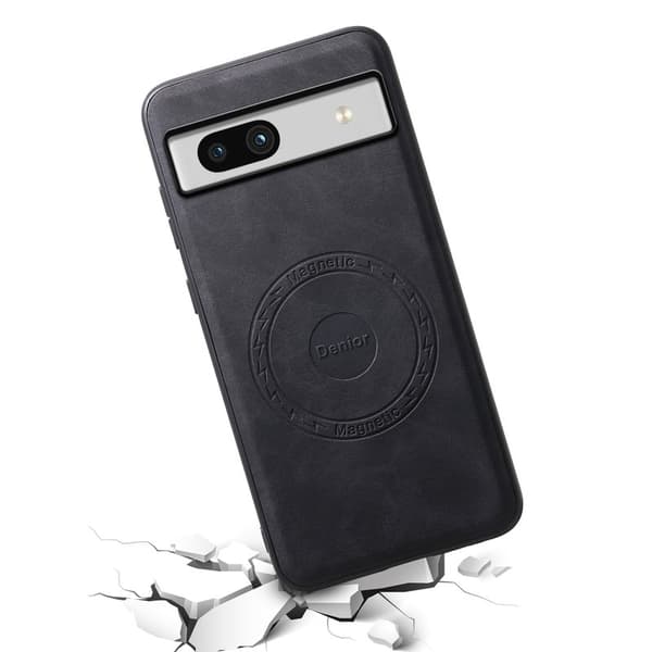 DENIOR D14 Google Pixel 7a Magnetfodral 2 i 1 PU+PC+TPU Svart