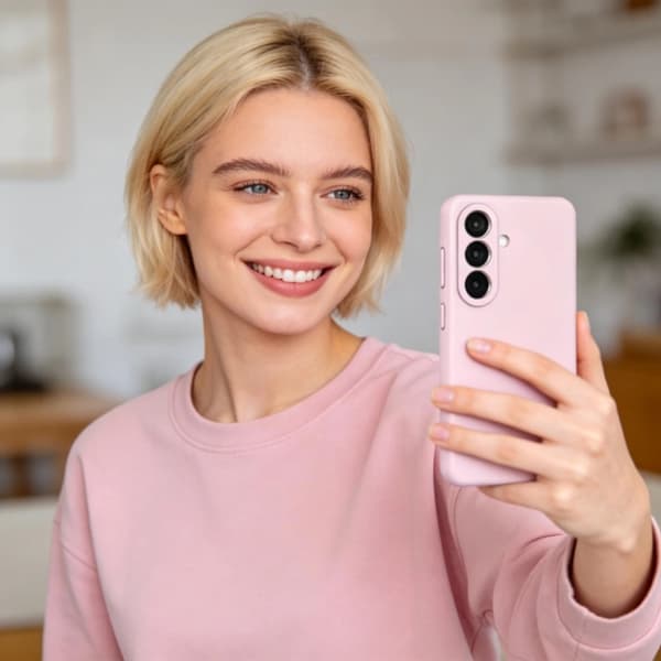 Tech-Protect Mobilcover Til Galaxy S26 Magsafe Silikone - Rosa Pearl Rosa