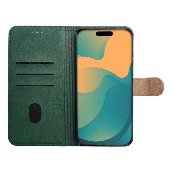 Plånboksfodral För Galaxy S26 Plus Split - Grön/Gud Grå