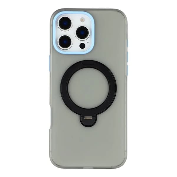 KIGC Mobilskal till iPhone 16 Pro Rotating Kickstand - Svart Svart