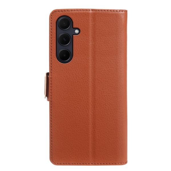 Plånboksfodral för Samsung Galaxy S26 Plus Magnetiskt Konstläder - Brun