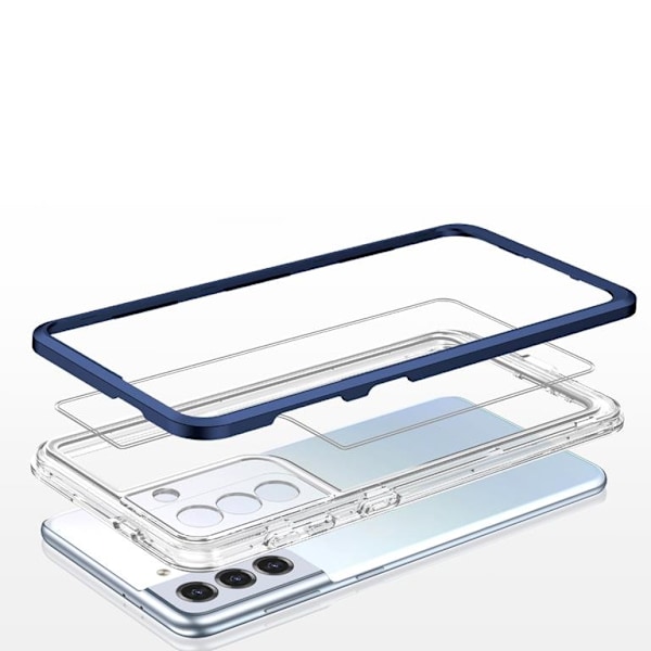 Galaxy S21 Plus 5G Skal Clear 3in1 - Blå Blå
