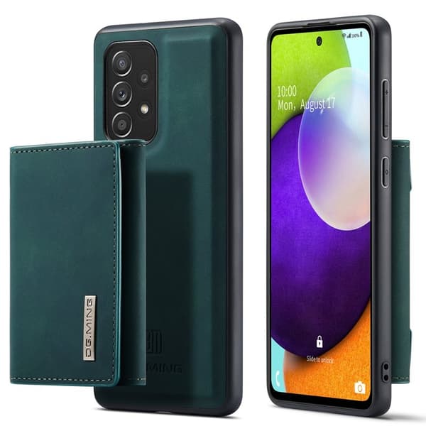 DG.MING Plånboksfodral med Ställ för Samsung Galaxy A52 - Grön