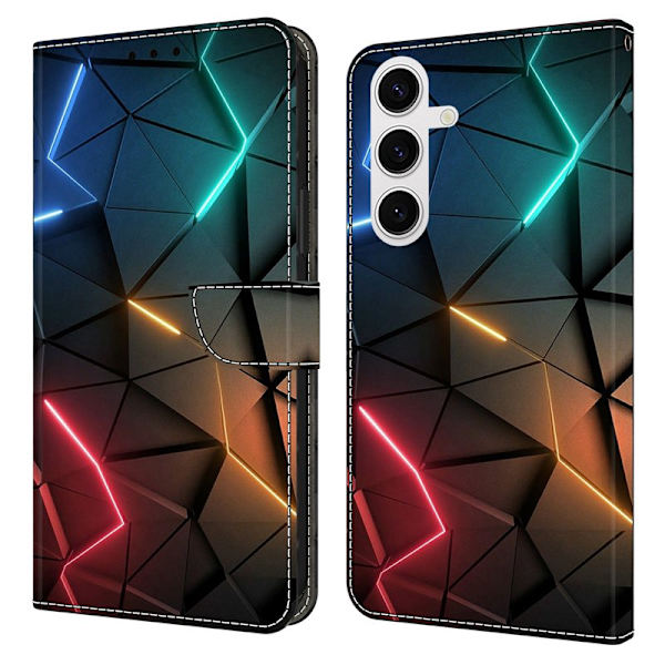 Plånboksfodral för Samsung Galaxy S26 Konstläder Stativmönster - Ljus sprickor
