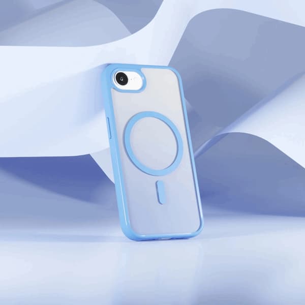 Puro Telefontaske til iPhone 16e Magsafe Gradient TPU - Blå Blå