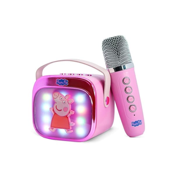 PEPPA PIG Karaokehögtalare med Mikrofon Greta Gris Popsing LED