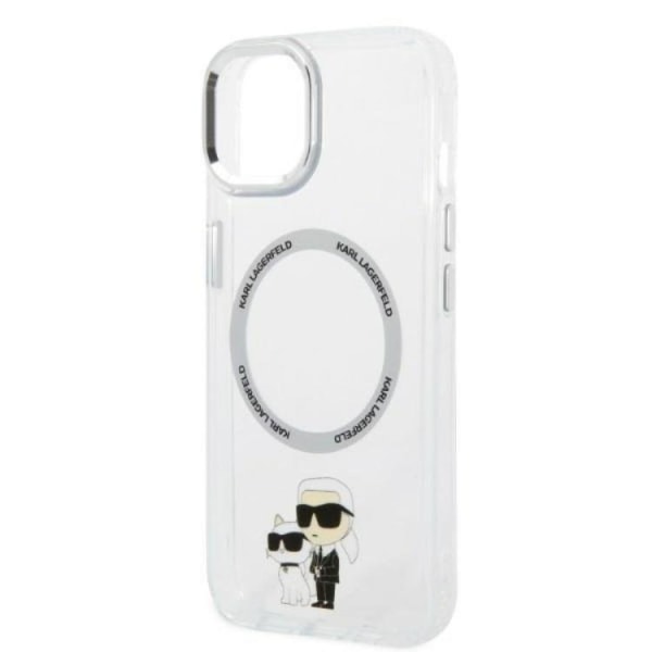 Karl Lagerfeld iPhone 14 Skal Magsafe Iconic Karl & Choupette -