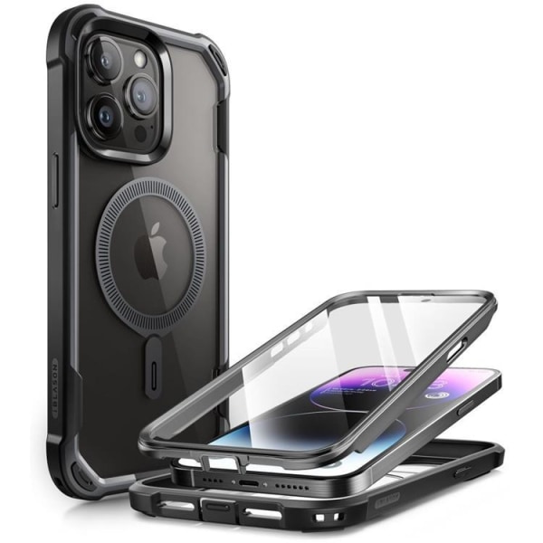 Supcase iPhone 15 Pro Max matkapuhelimen suojakuori Magsafe Iblsn Ares - musta
