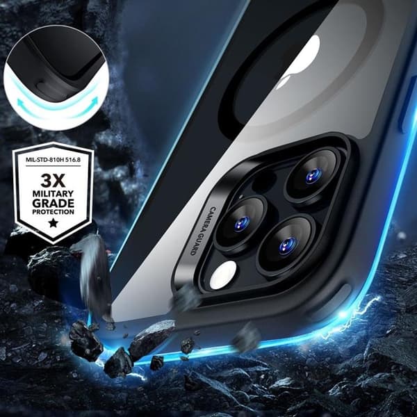 ESR Mobilskal till iPhone 16 Pro Magsafe Halolock Och Härdat Glas Svart