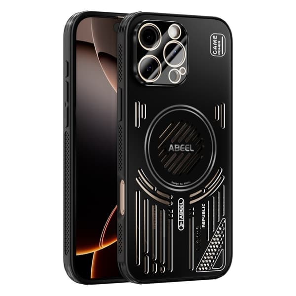 ABEEL Mobilskal till iPhone 16 Pro Aluminium + PC + TPU - Svart