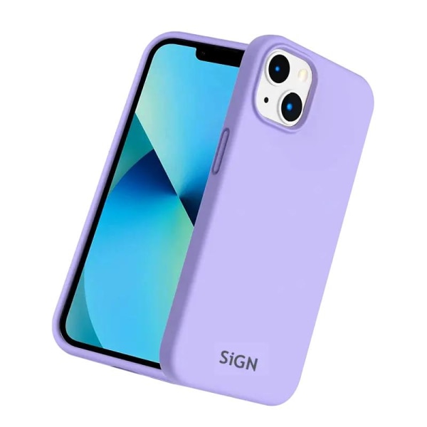 SiGN iPhone 14 Plus Cover Flydende Silikone - Lavendel