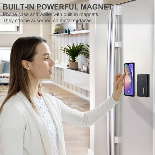 DG.MING Samsung Galaxy A54 5G Konstläder Plånboksfodral Svart
