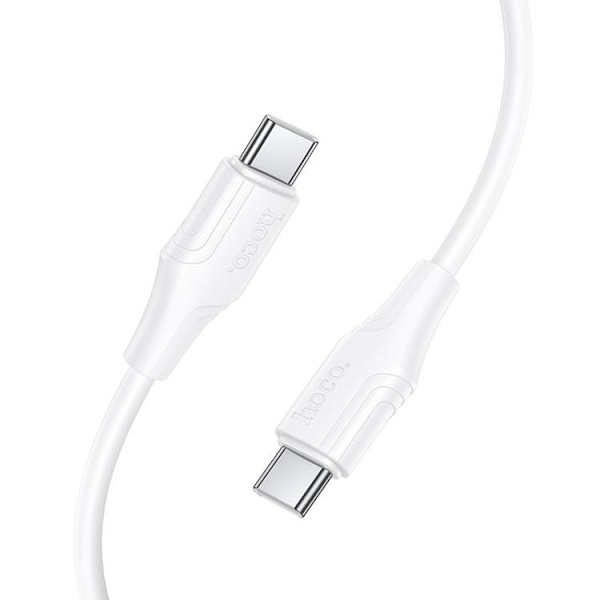 HOCO USB-C till USB-C 60W Kabel 1m Silikon X124 - Vit