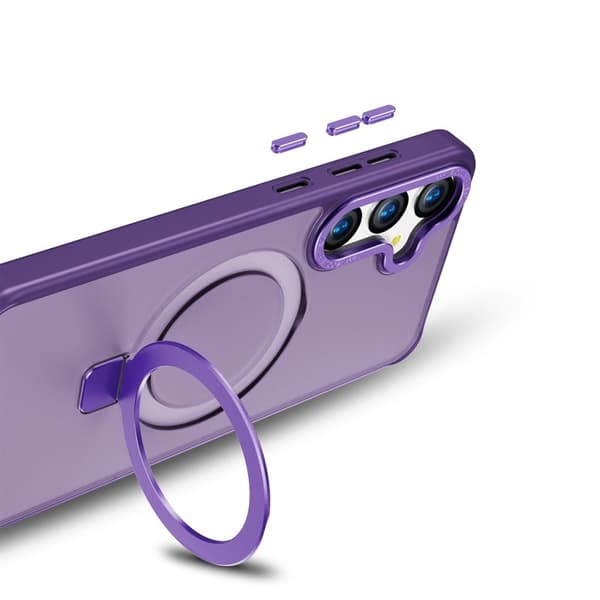 Mobilskal för Samsung Galaxy S26 Magnetiskt TPU + PC Kickstand - Mörklila