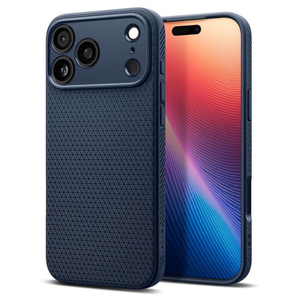Spigen Mobilskal till iPhone 17 Pro Liquid Air - Marinblå Blå