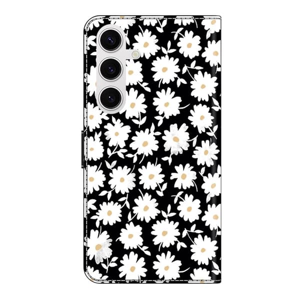Samsung Galaxy S26/S26 Pro Plånboksfodral Magnetlås Konstläder Blommig