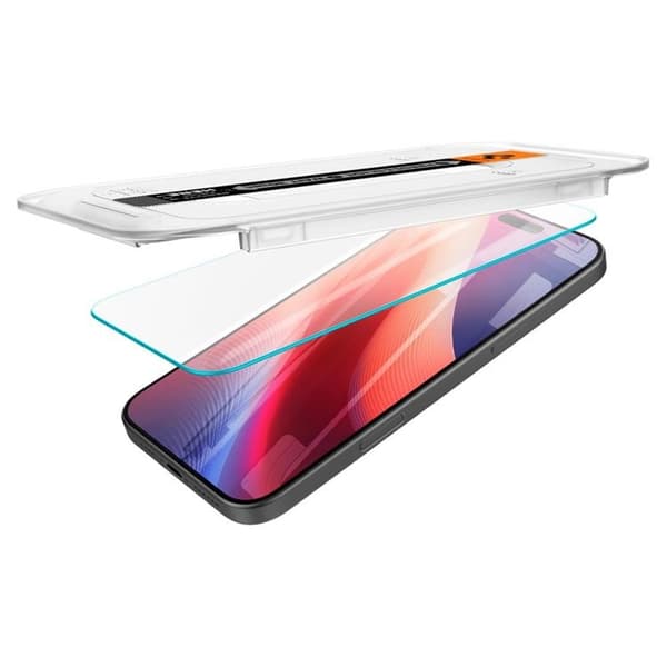 Spigen [2-Pack] iPhone 16 Pro/17/17 Pro Skärmskydd Härdat glas TR. EZ Fit Transparent
